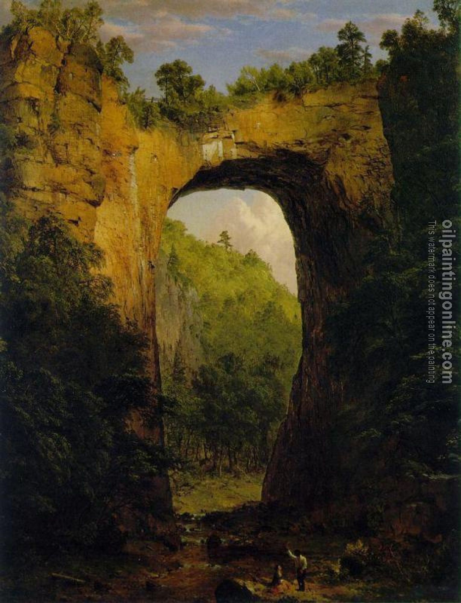 Frederic Edwin Church - The Natural Bridge, Virginia